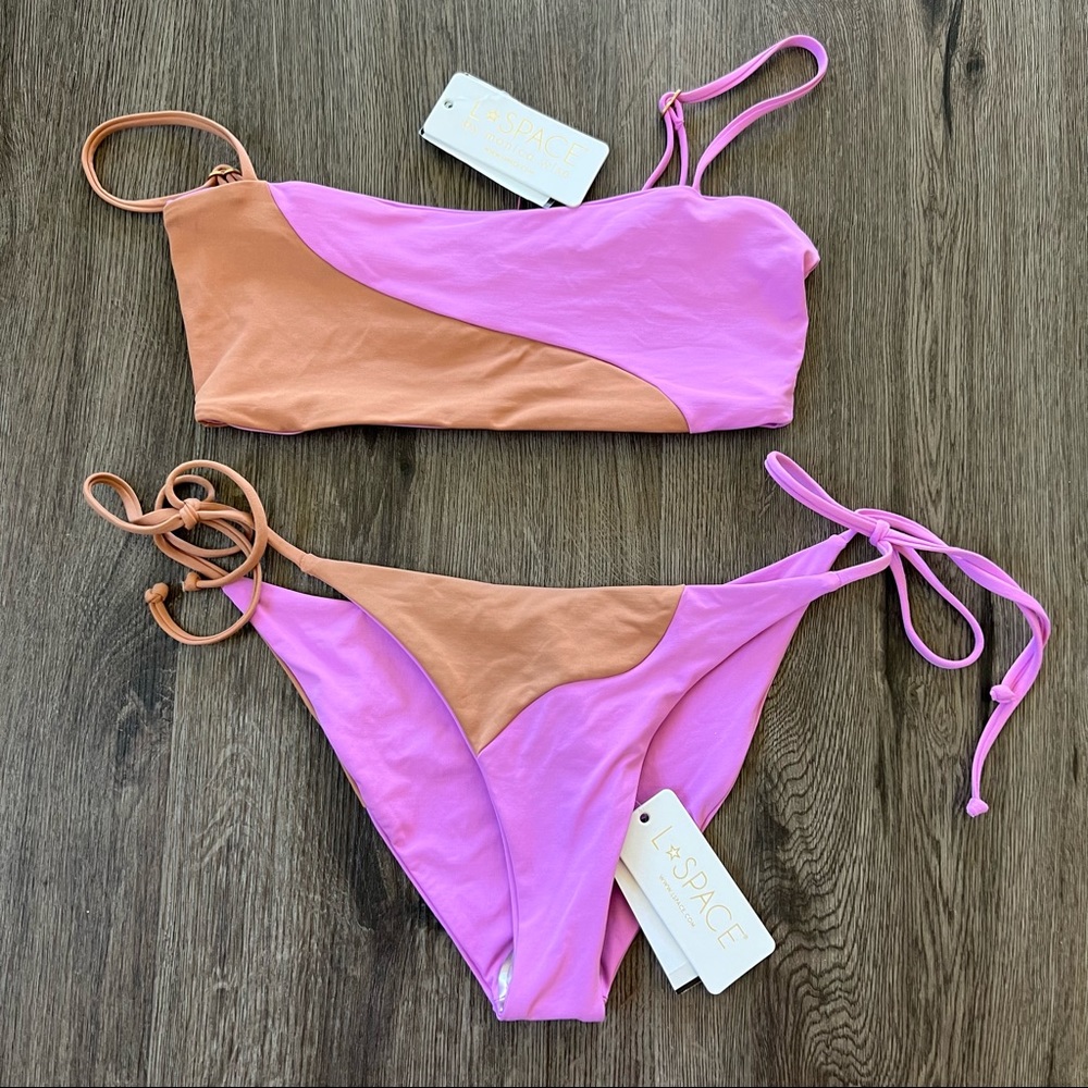 L*Space Color Block Bikini Set - Picture 9 of 11